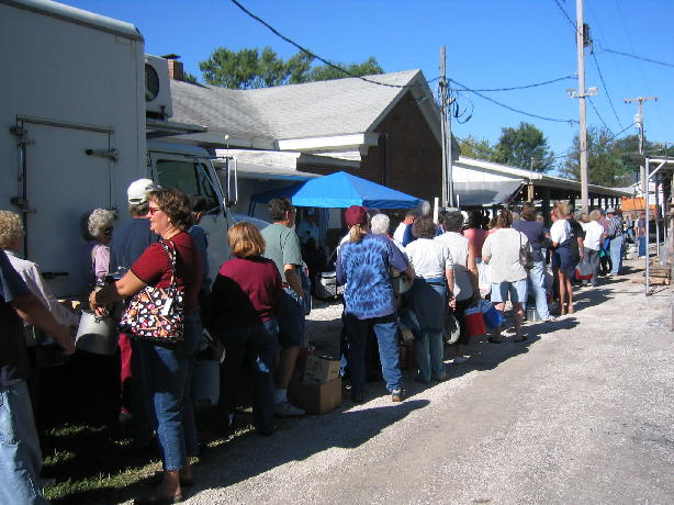 Friday's soup line.