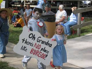 Tin Man and Dorothy searching for burgoo