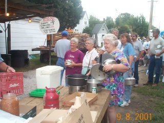 A line forms for kettle service