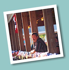 Wally Houston enjoys a perfect afternoon at the Burgoo.