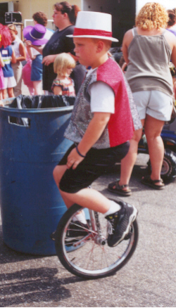 Unicycle rider